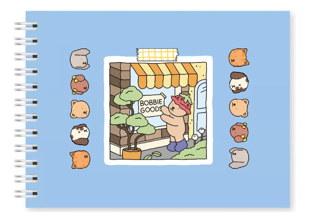 Livro de Colorir Azul Boobie Goods Capa Dura 50 Páginas