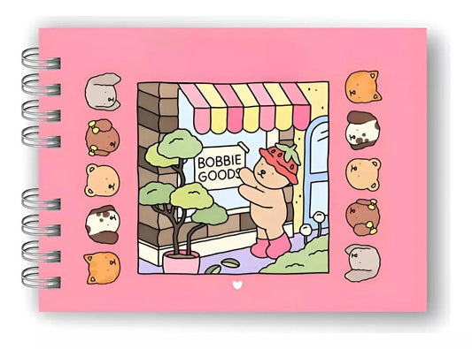 Livro de Colorir Rosa Boobie Goods Capa Dura 50 Páginas