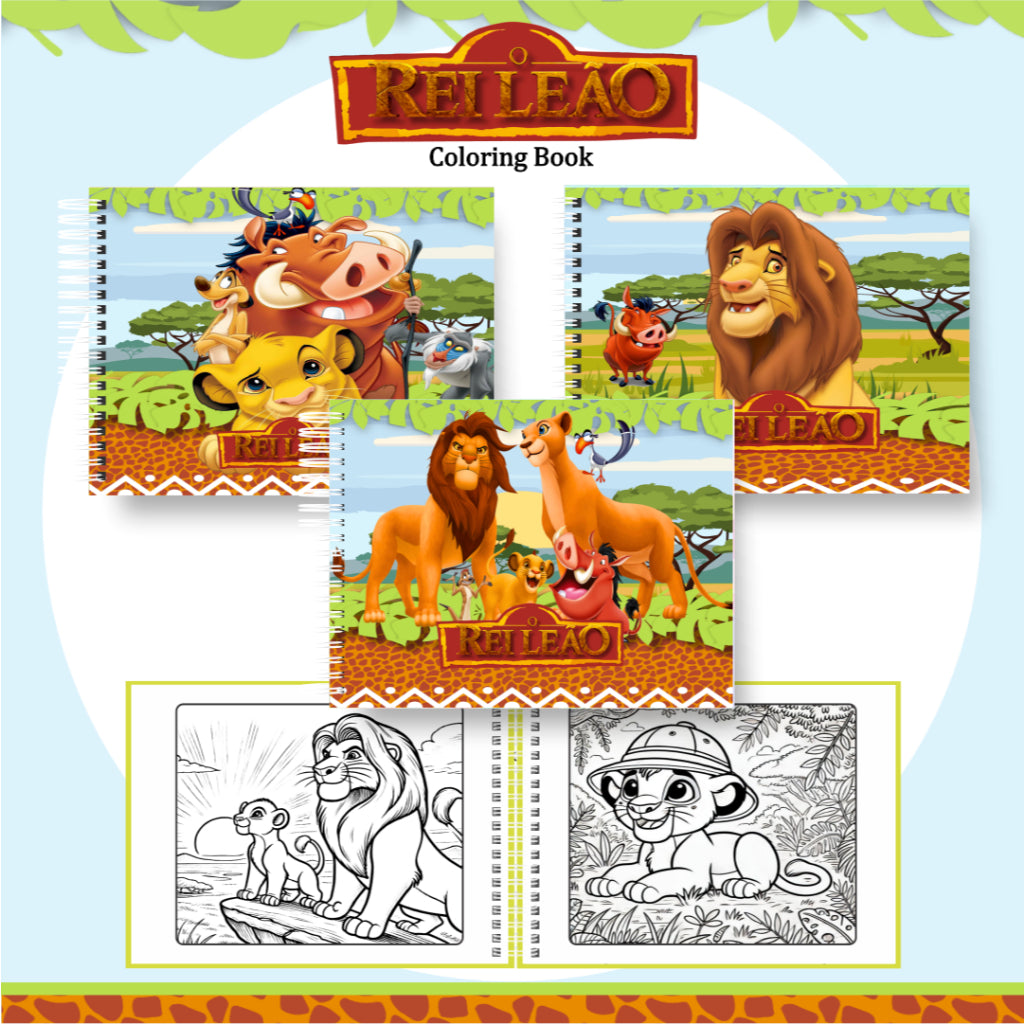 Livro de Colorir Rei Leão