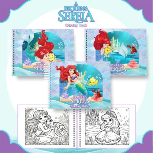 Livro de Colorir Pequena Sereia