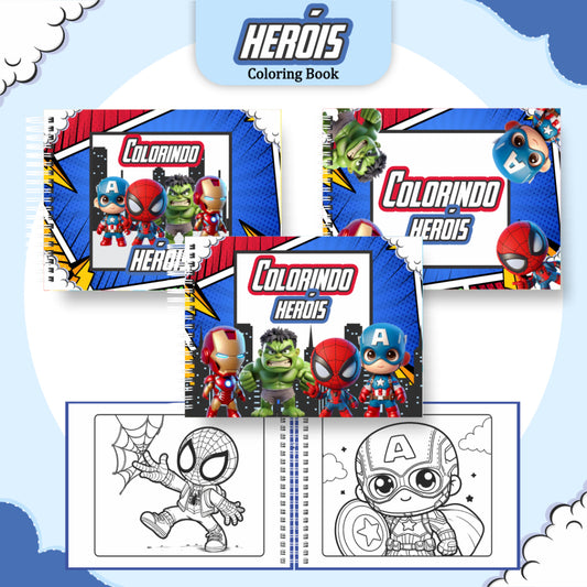 Livro de Colorir Heróis